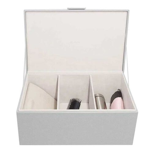 Stackers Medium Lidded Storage Box Pebble Grey